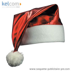 Bonnet de Père Noël Brillant Rouge
