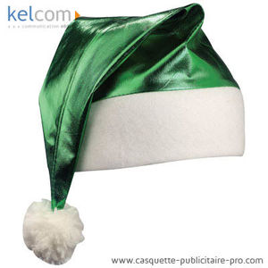 Bonnet de Père Noël Brillant Vert