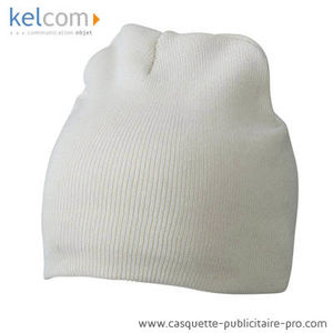 Bonnet en coton logo personnalisable Naturel