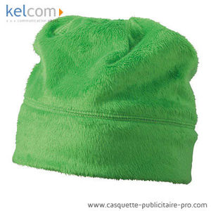 Bonnet en micro polaire publicitaire Vert citron