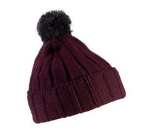 Bonnet personnalisé | Fabo Bordeaux Gris foncé