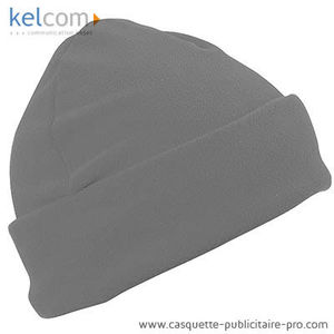 Bonnet polaire impression Gris