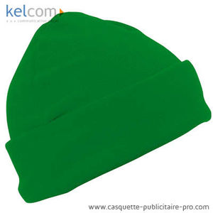 Bonnet polaire impression Vert