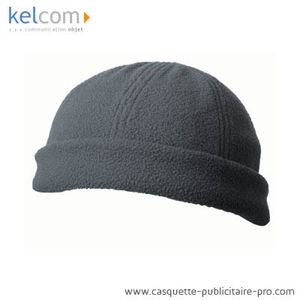 Bonnet polaire personnalisé Gris foncé