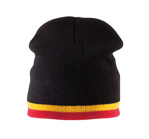 Bonnet publicitaire | Budu Noir Jaune Rouge