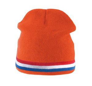 Bonnet publicitaire | Budu Orange Rouge Blanc Bleu