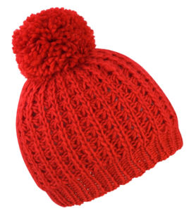 Bonnet publicitaire | Flute Pom Pom Rouge 2