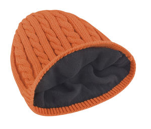 Bonnet publicitaire | Hibaqua Orange Noir