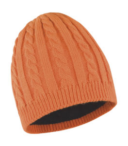 Bonnet publicitaire | Hibaqua Orange Noir 1