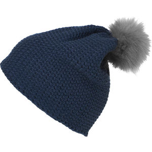 Bonnet publicitaire | Lamo Bleu Indigo Argent