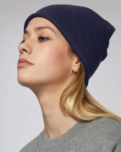 Bonnet publicitaire | Terry Beanie Bleu marine 1