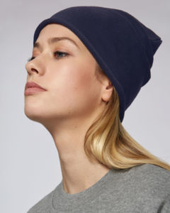 Bonnet publicitaire | Terry Beanie Bleu marine 3