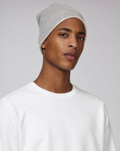 Bonnet publicitaire | Terry Beanie Gris chiné