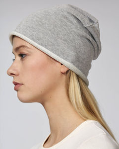 Bonnet publicitaire | Terry Beanie Gris chiné 4