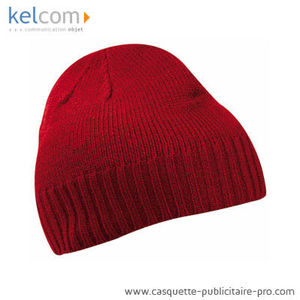 Bonnet slimfit publicitaire Rouge