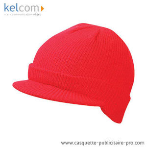 Bonnet Visière publicitaire Rouge