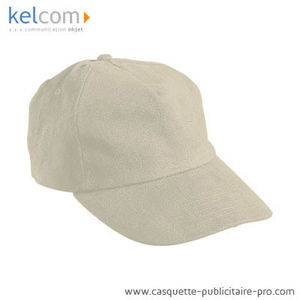 Casquette 5 panneaux Beige clair