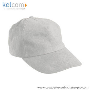 Casquette 5 panneaux Gris clair