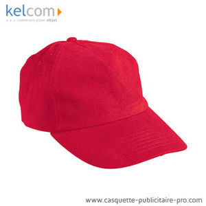 Casquette 5 panneaux Rouge Clear