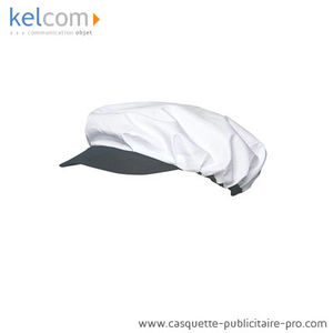 Casquette Boucher-publicitaire Blanc Gris