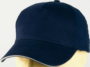 casquette broderie Bleu marine