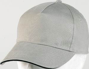 casquette broderie Gris