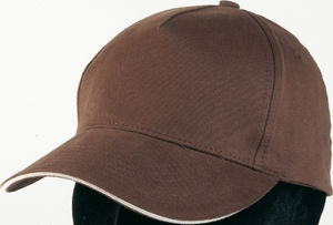 casquette broderie Marron