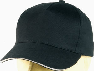 casquette broderie Noir