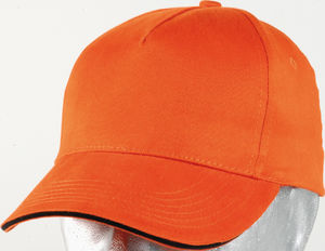 casquette broderie Orange