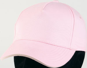 casquette broderie Rose