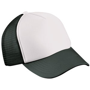 Casquette cammionneur Blanc Noir