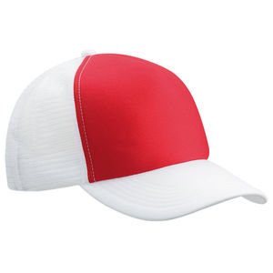 Casquette cammionneur Rouge Blanc