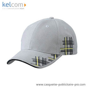 Casquette course publicitaire Gris foncé Noir