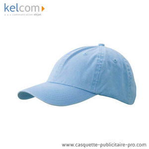 Casquette délavée personnalisable Bleu ciel