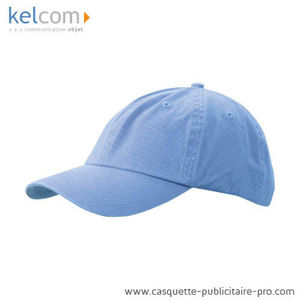 Casquette délavée personnalisable Bleu clair