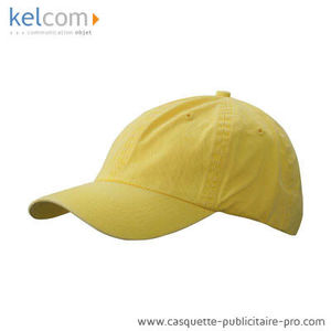 Casquette délavée personnalisable Jaune