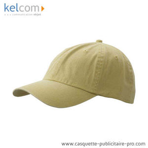 Casquette délavée personnalisable Moutarde