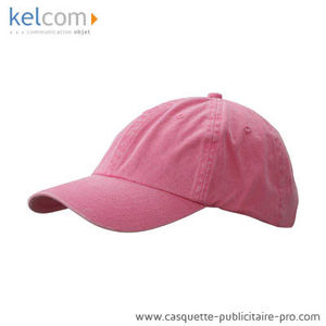 Casquette délavée personnalisable Rose