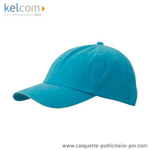 Casquette délavée personnalisable Turquoise