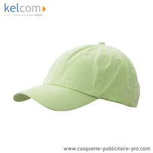 Casquette délavée personnalisable Vert citron