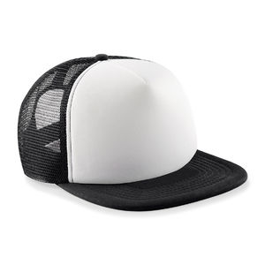 Casquette personnalisée 5 panneaux avec filet | Buvu Noir Gris 1