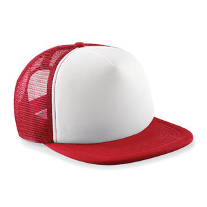 Casquette personnalisée 5 panneaux avec filet | Buvu Rose Blanc 1