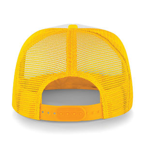 Casquette personnalisée 5 panneaux avec filet | Buvu Tournesol Blanc 2