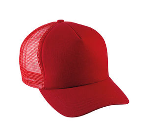 Casquette personnalisée 5 panneaux avec filet | Cyje Rouge