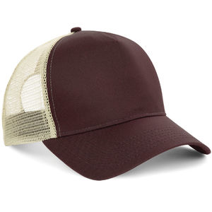 Casquette personnalisée 5 panneaux avec filet | Sytta Chocolat Caramel 1