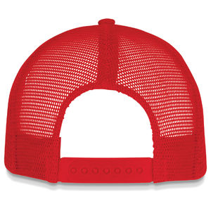 Casquette personnalisée 5 panneaux avec filet | Sytta Rouge Noir 2