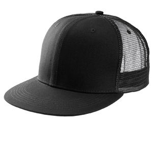 Casquette personnalisée 6 panneaux avec filet | Fuse Noir