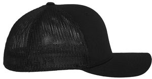 Casquette personnalisée 6 panneaux avec filet | Lime Noir 2