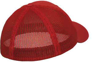 Casquette personnalisée 6 panneaux avec filet | Lime Rouge 3