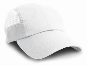 Casquette personnalisée 6 panneaux avec filet | Rako Blanc 1